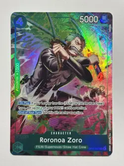 Roronoa Zoro (OP13-037) TR Treasure Rare Adventure on Kami's Island (OP15-EB04) - Image 1