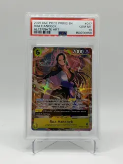 Boa Hancock Alternate Art PRB02-017 Premium Booster The Best Vol. 2 Foil PSA 10 - Image 1