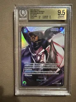 Bandai One Piece Magellan OP02-085 SP Alt Art Holo BGS 9.5 - Image 1