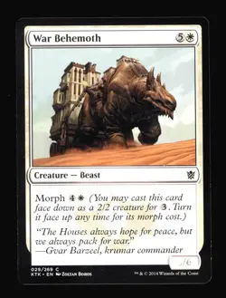 War Behemoth - Misprint Faded P/T - Dragons of Tarkir - MTG Magic the Gathering - Image 1