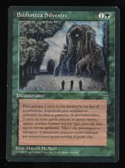 Italian - Sylvan Library - Light Play - Legends - MTG Magic the Gathering - Image 1