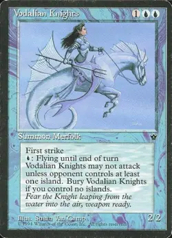 Vodalian Knights - Light Play MTG Fallen Empires - Image 1