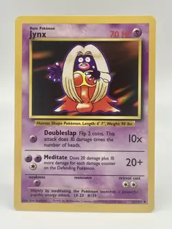 Jynx 31/102 Base Set Uncommon Pokemon Card Non Holo TCG WOTC Vintage 1999 LP - Image 1