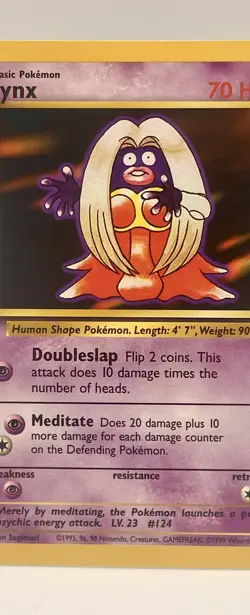 Jynx 31/102 Base Set Uncommon Pokemon Card Non Holo TCG WOTC Vintage 1999 LP - Image 3