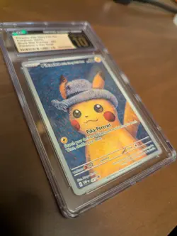 2023 Pikachu with Grey Felt Hat Pokemon X Van Gogh Promo CGC Pristine 10 - Image 1