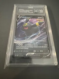 2022 POKEMON SWSH BLACK STAR PROMO V HEROES TINS #203 UMBREON V TAG 10 - Image 4
