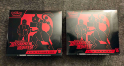 Pokemon Scarlet & Violet: Destined Rivals Elite Trainer Box ETB Lot of 2 Sealed - Image 1