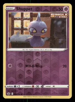 Shuppet SWSH06: Chilling Reign #062/198 Common Reverse Holo Pokemon LP - Image 1