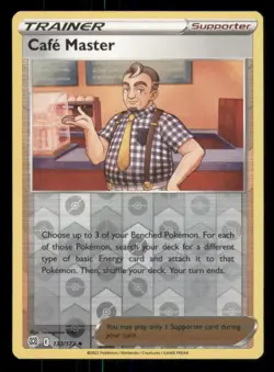 Cafe Master SWSH09: Brilliant Stars #133/172 Uncommon Reverse Holo Pokemon LP - Image 1