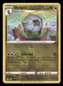 Shelgon SWSH07: Evolving Skies #108/203 Uncommon Reverse Holo Pokemon LP - Image 1