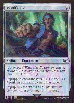 Foil Monk's Fist - Final Fantasy - 265 | MTG Card - Image 1