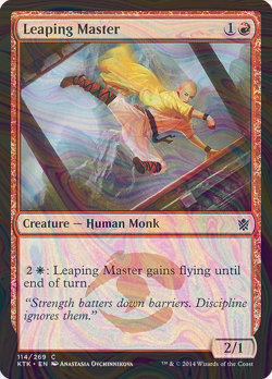 Foil Leaping Master - Khans of Tarkir | MTG Card - Image 1