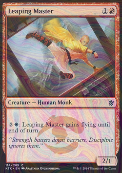 Foil Leaping Master - Khans of Tarkir | MTG Card - Image 3