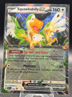 Squawkabilly ex 160 Sv: Scarlet & Violet Promo Cards Holo Pokemon TCG - Image 1