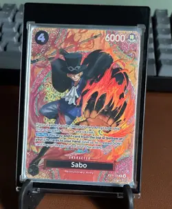 Sabo Blocker Character Card P-105 6000 Power Cost 4 One Piece CCG - Image 1