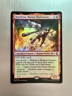 Hawkeye, Master Marksman - 130 - MTG: Marvel Super Heroes - Rare - FOIL - Image 1
