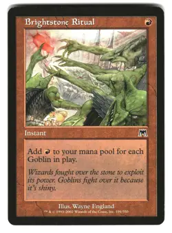 Brightstone Ritual 191 Common Onslaught Magic: The Gathering Moderately Played - Image 1