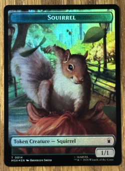 MTG Marvel Super Heroes Token, The Void 0010 / Squirrel 0014 - Foil - Image 2