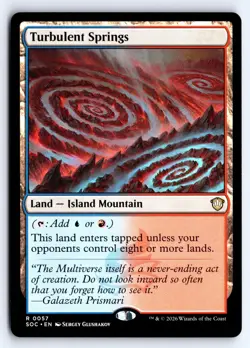 Turbulent Springs 57 Commander: Secrets of Strixhaven Magic: The Gathering NM - Image 1