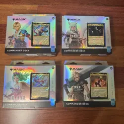 Magic The Gathering MTG Final Fantasy Collector Edition Commander Deck SET OF 4 - Image 1