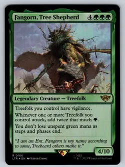 MTG Fangorn, Tree Shepherd Foil R The Lord of the Rings 166 NM - Image 1