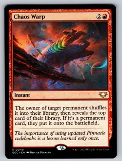 MTG Chaos Warp R Commander: Edge of Eternities 49 NM - Image 1