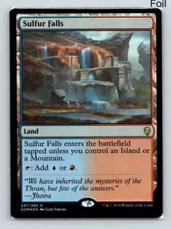 MTG Sulfur Falls Foil R Dominaria DOM 247 NM - Image 1