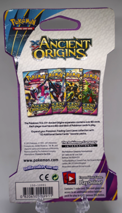 Sealed Pokemon TCG XY Ancient Origins Hoopa Hanger Sleeved Booster Pack New - Image 2