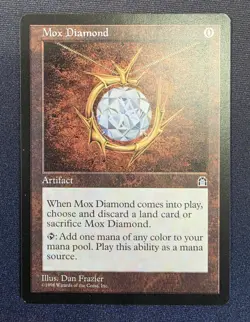 MTG 1998 Stronghold MOX DIAMOND 138 Rare - Near Mint condition - Image 1