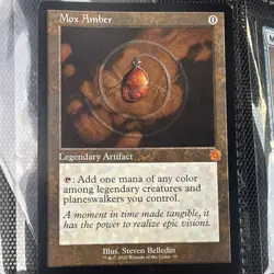 MTG Mox Amber #35 The Brothers' War Retro Frame Non Foil Legendary Artifact - Image 1