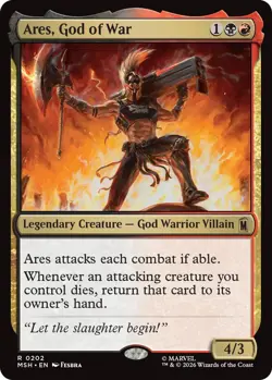 x1 Ares, God of War R MTG Marvel Super Heroes M/NM, English - Image 1