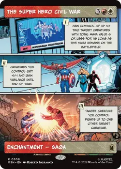 x1 The Super Hero Civil War - Borderless R MTG Marvel Super Heroes M/NM, English - Image 1