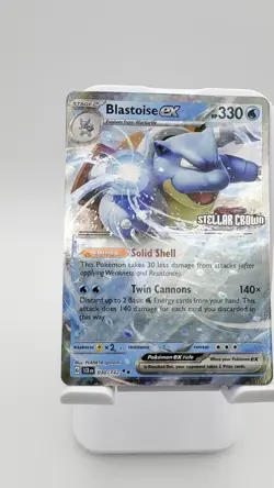 Blastoise Ex (Promo Stamped) 030/142 SV: Stellar Crown Pokemon NM EN Double Rare - Image 2
