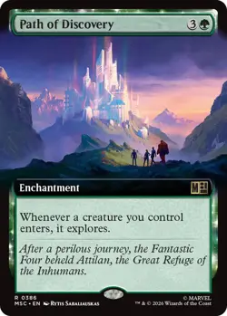 x1 Path of Discovery - Extended Art R MTG Commander: Marvel Super Heroes M/NM, E - Image 1