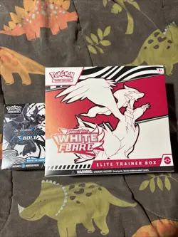 White Flare Elite Trainer Box and A Black Bolt Booster Bundle Pokemon TCG - Image 1