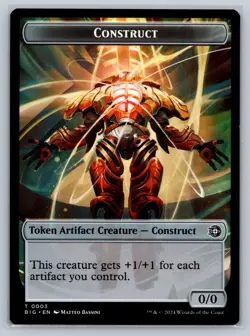 MTG OTJ: The Big Score #3 Token Artifact Creature Construct - Image 1