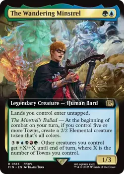 MTG The Wandering Minstrel (Extended Art) - 515 / English / Near Mint - Image 1