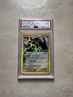 Rayquaza PSA 9 2005 Pokemon EX Delta Species Reverse Holo #13/113 ✅🔥 - Image 1