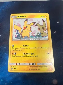 POKEMON TEAM UP SM BLACK STAR PROMO PIKACHU #SM162 HOLO - Image 3