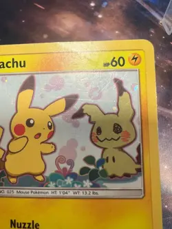 POKEMON TEAM UP SM BLACK STAR PROMO PIKACHU #SM162 HOLO - Image 4