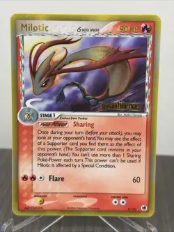 Milotic - 5/101 - Dragon Frontiers - Stamped Reverse Holo Pokemon Card - NM - Image 1