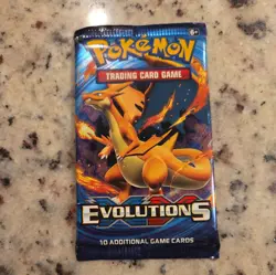 Pokemon XY Evolutions Charzard Artwork Booster Pack Sealed New (820650801556) - Image 1