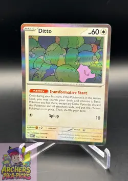 DITTO-132/165-NM-HOLO-POKEMON-151-SHIPPING INCLUDED! - Image 1