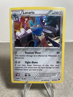 Pokemon: Lucario 63/124 Cosmos Holo XY- Sealed Knockout Collection Promo - Image 1