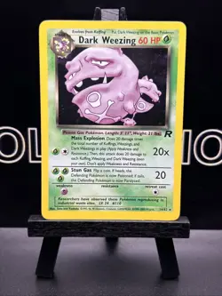 2000 Pokemon TCG Team Rocket Set Dark Weezing Holo 14/82 NM - Image 2