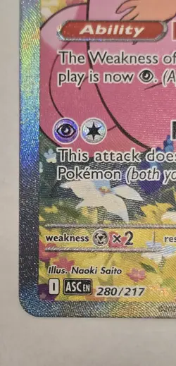 2026 Pokemon TCG Lillies Clefairy 280/217 ex SIR Ascended Heroes PSA 8 NM/MT - Image 2
