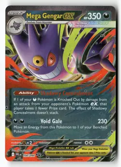 Mega Gengar ex 056/094 Double Rare Phantasmal Flames Pokemon Near Mint - Image 1