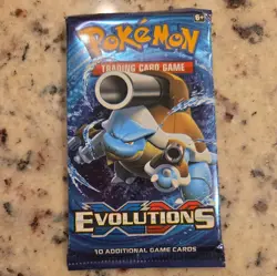Pokemon XY Evolutions Blastoise Artwork Booster Pack Sealed New (820650801556) - Image 1