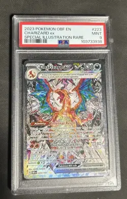 Pokemon TCG Charizard EX Sir Obsidian Flames 223/197 Full Art Secret Rare Psa 9 - Image 1