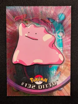 HOLO FOIL DITTO #132 Topps Pokemon Series 3 Tv Animation Blue Label NM - Image 1